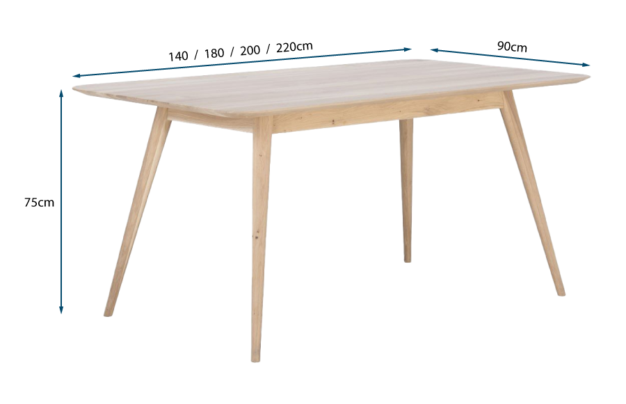 Stafa Dining Table Oak Stafa Dining Table Oak