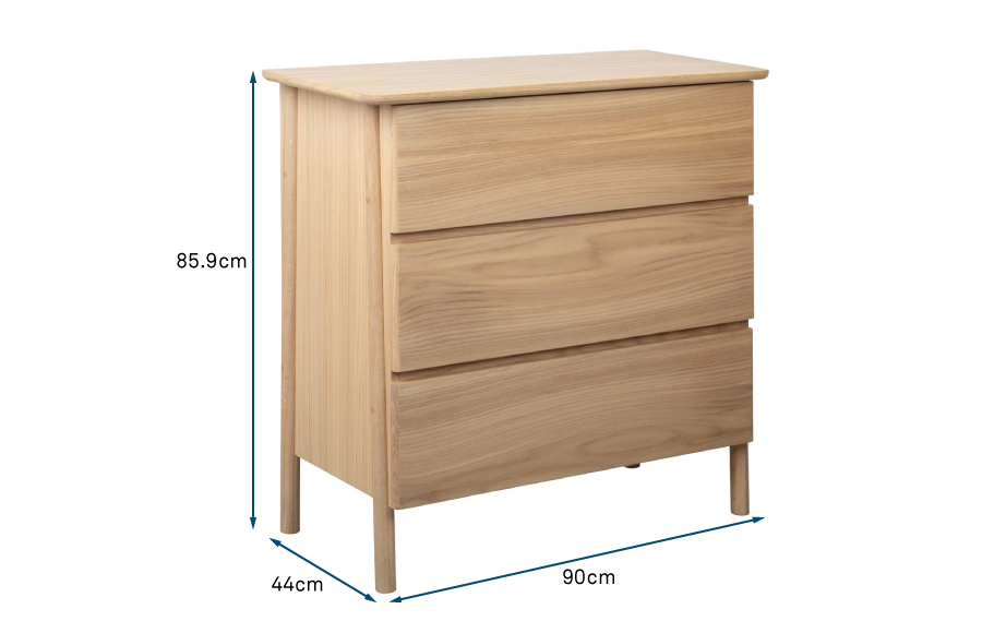 Eden Wide Chest Of Drawers Oak Eden Wide Chest Of Drawers Oak
