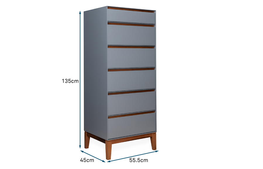 Lars 6 Drawer Dresser Tall Lars 6 Drawer Dresser Tall