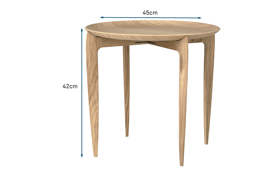 Tray Side Table Oak Tray Side Table Oak
